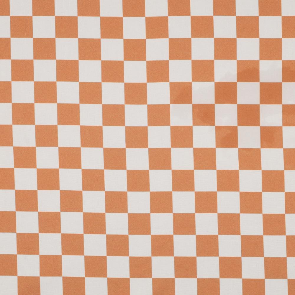 Popeline de coton damier