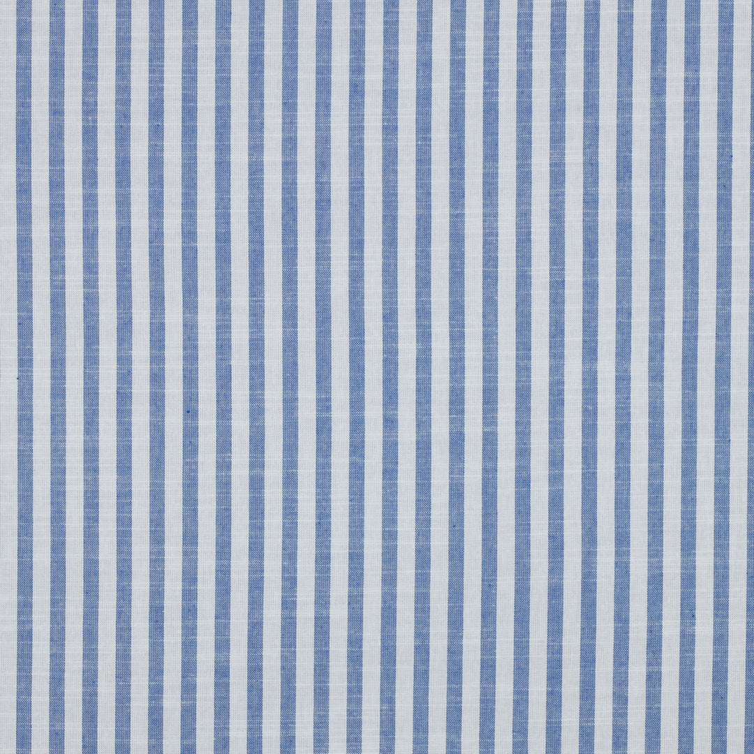 Coton rayé bleu