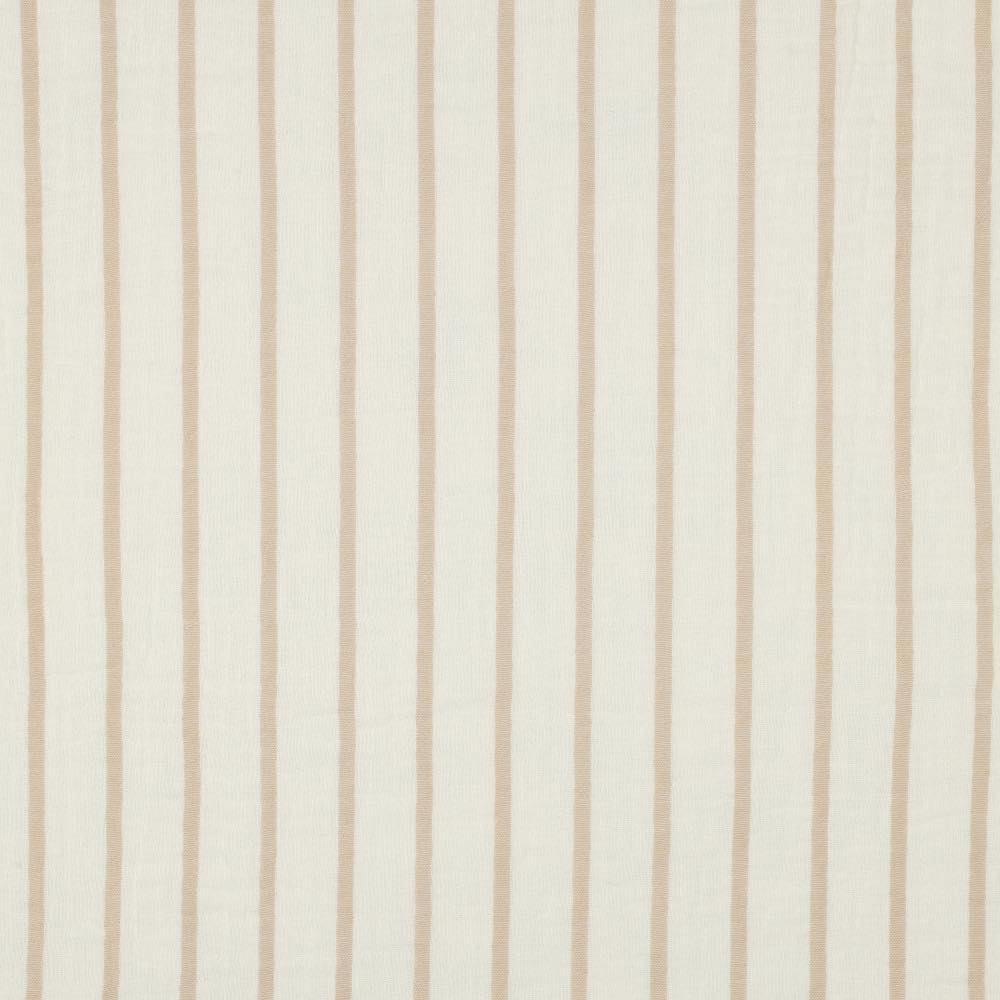 Double Gaze rayé beige