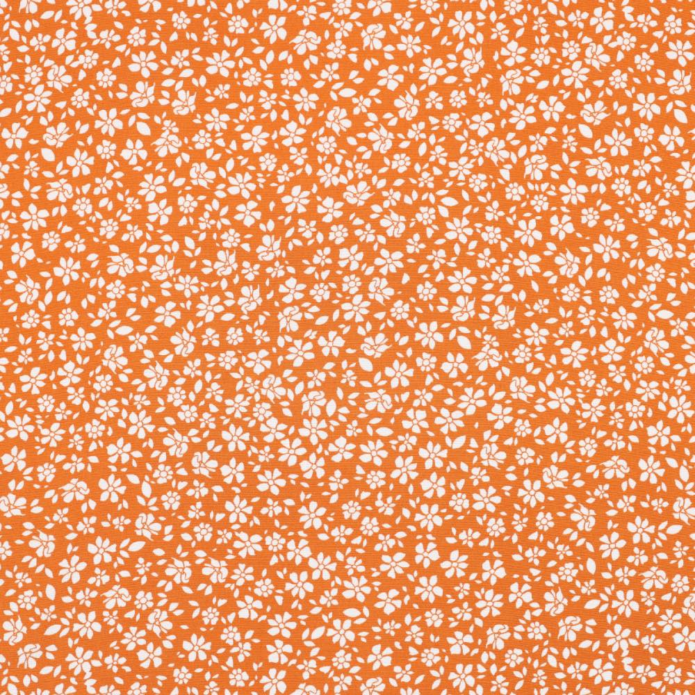 Viscose fleurie orange