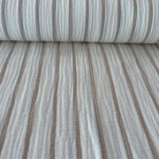 Double Gaze rayé beige