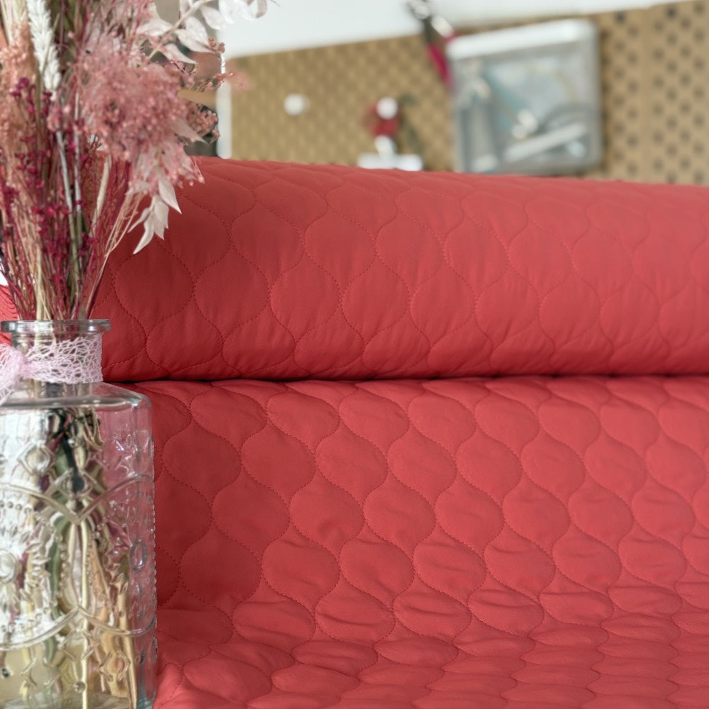 Matelassé corail