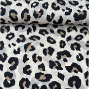 Voile de coton léopard