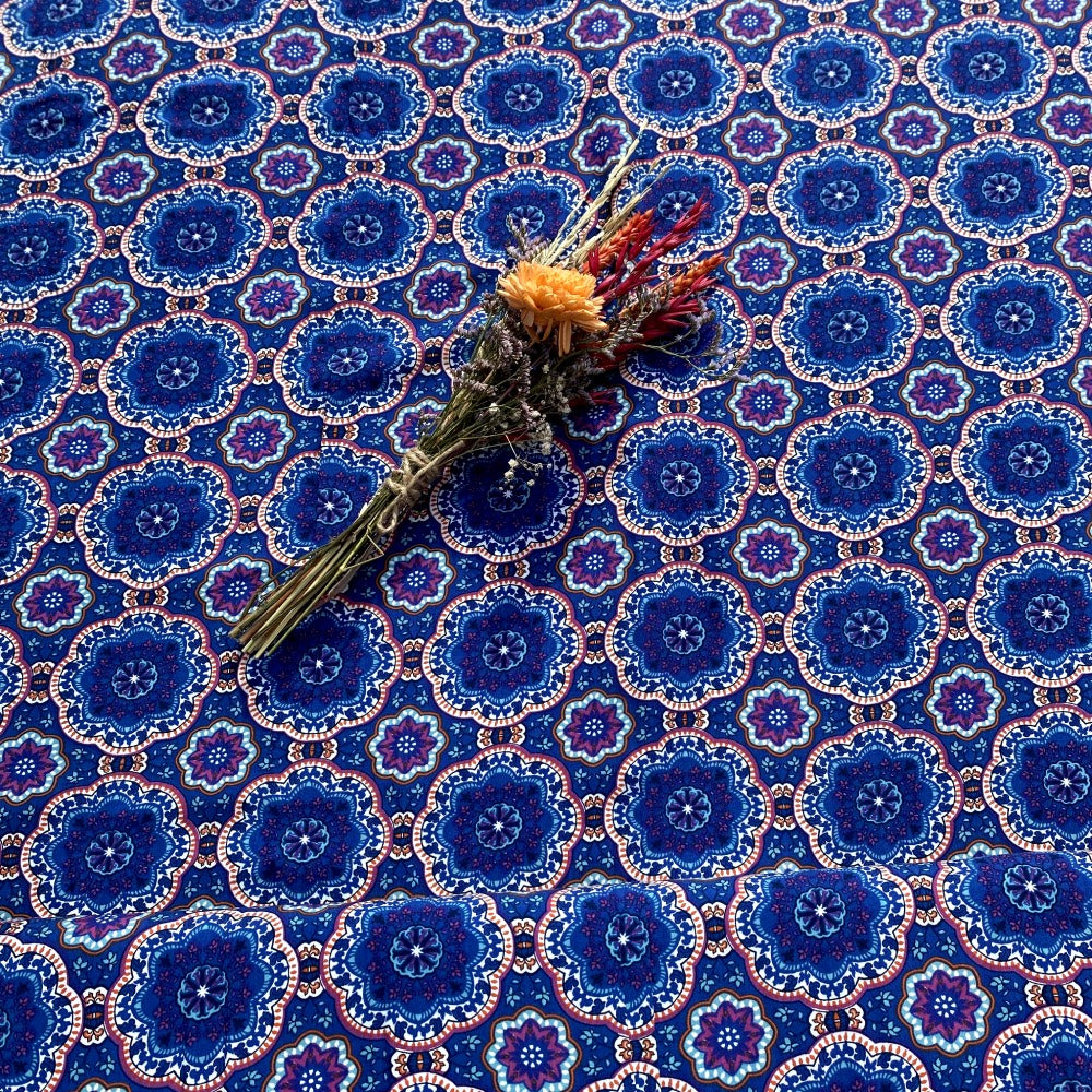 Viscose bleue abstraite