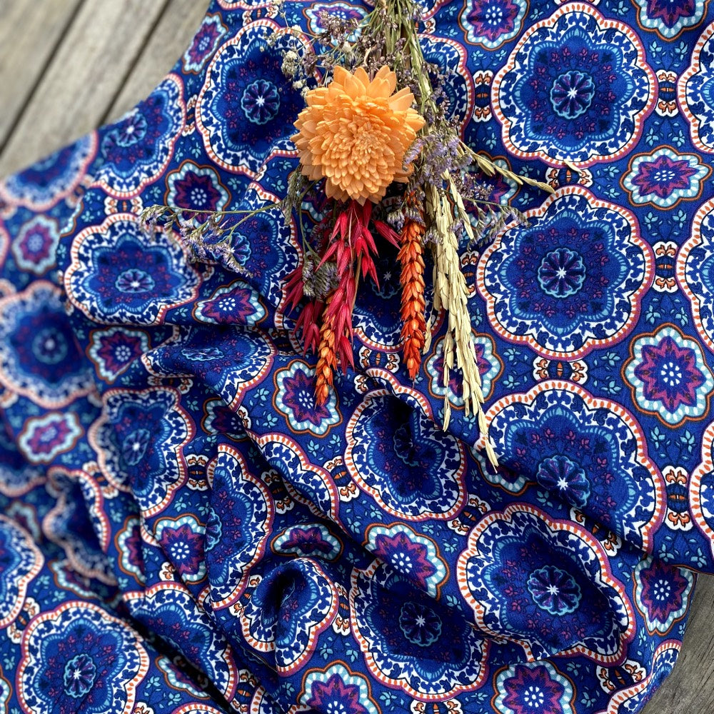 Viscose bleue abstraite