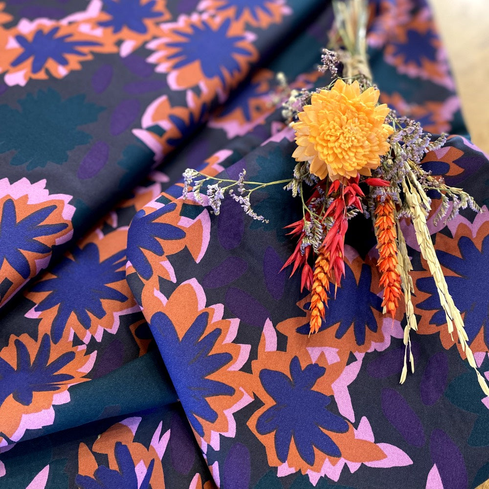 Viscose Waterlily Night