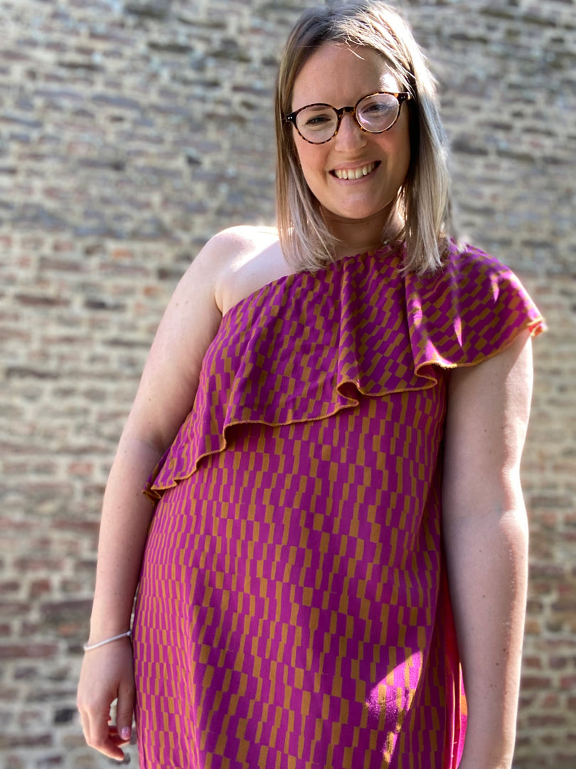 Viscose Domino Dahlia