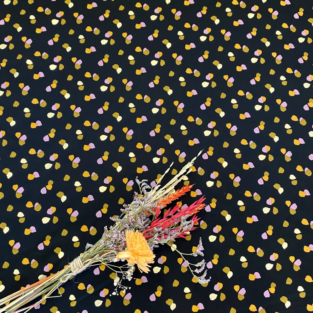 Viscose Pearl Peach noir