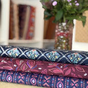 Coton popeline bleue