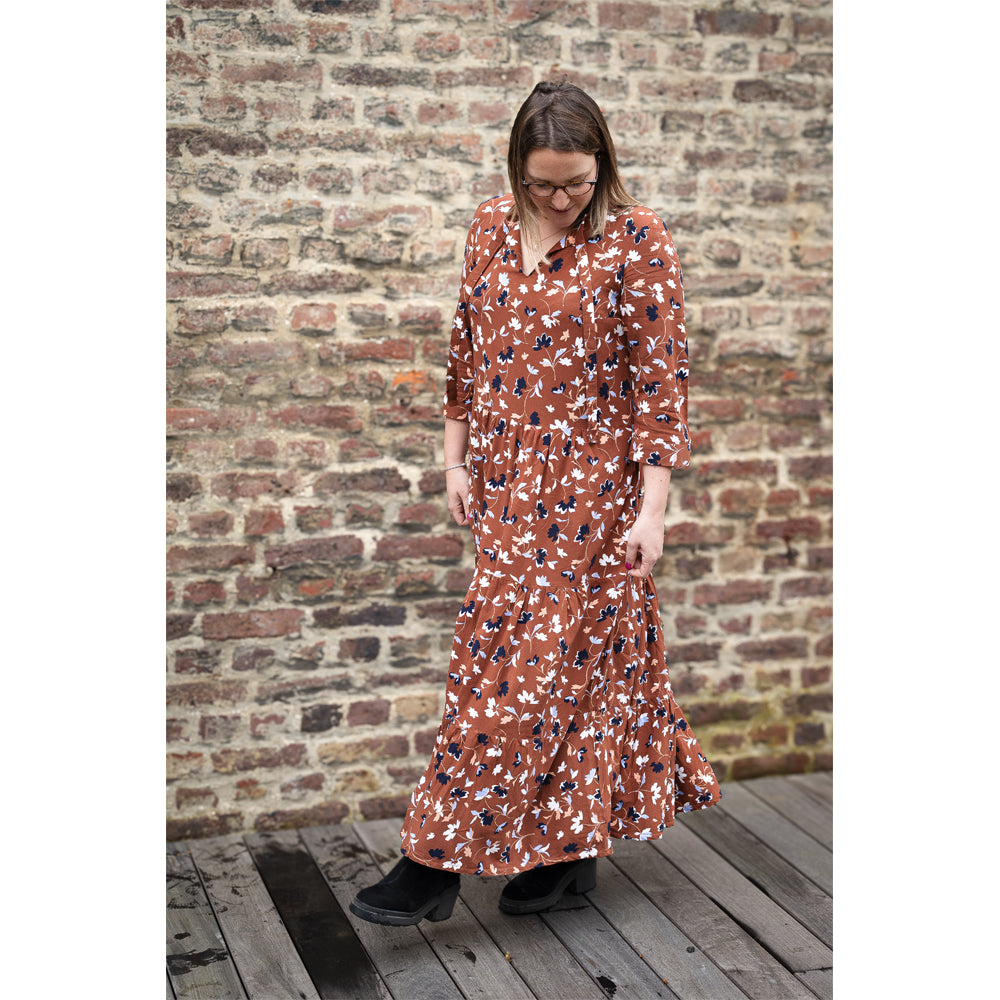 Viscose Popeline Brique