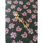 Viscose Fleurie Noir