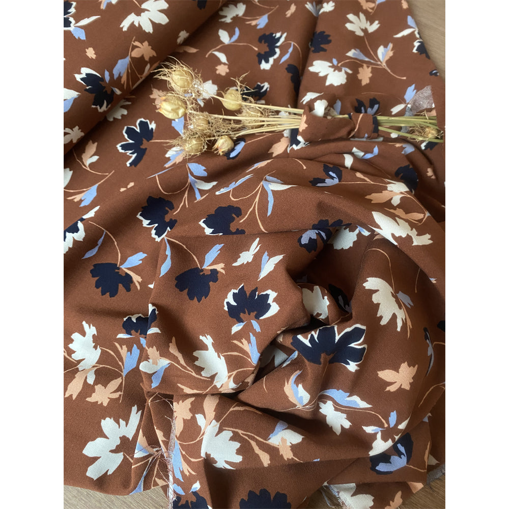 Viscose Popeline Brique