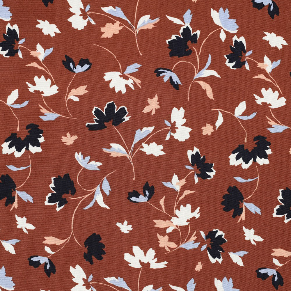 Viscose Popeline Brique