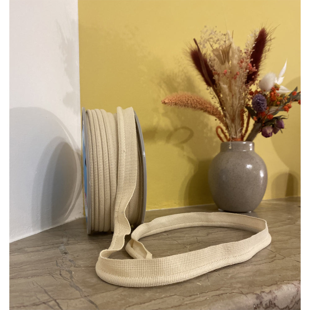 Passepoil Ecru tout Textile 5mm
